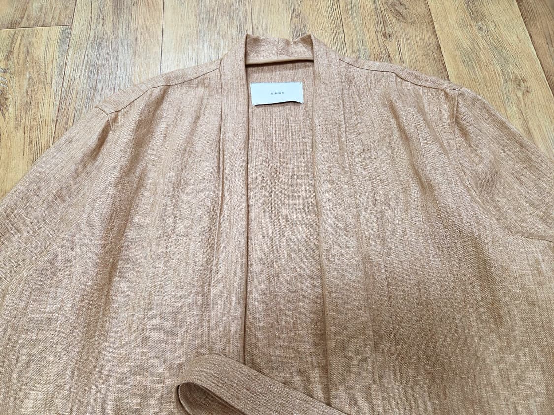 R2W 레디투웨어 시화(SIHWA) 린넨 로브자켓 프리사이즈 상품이미지2