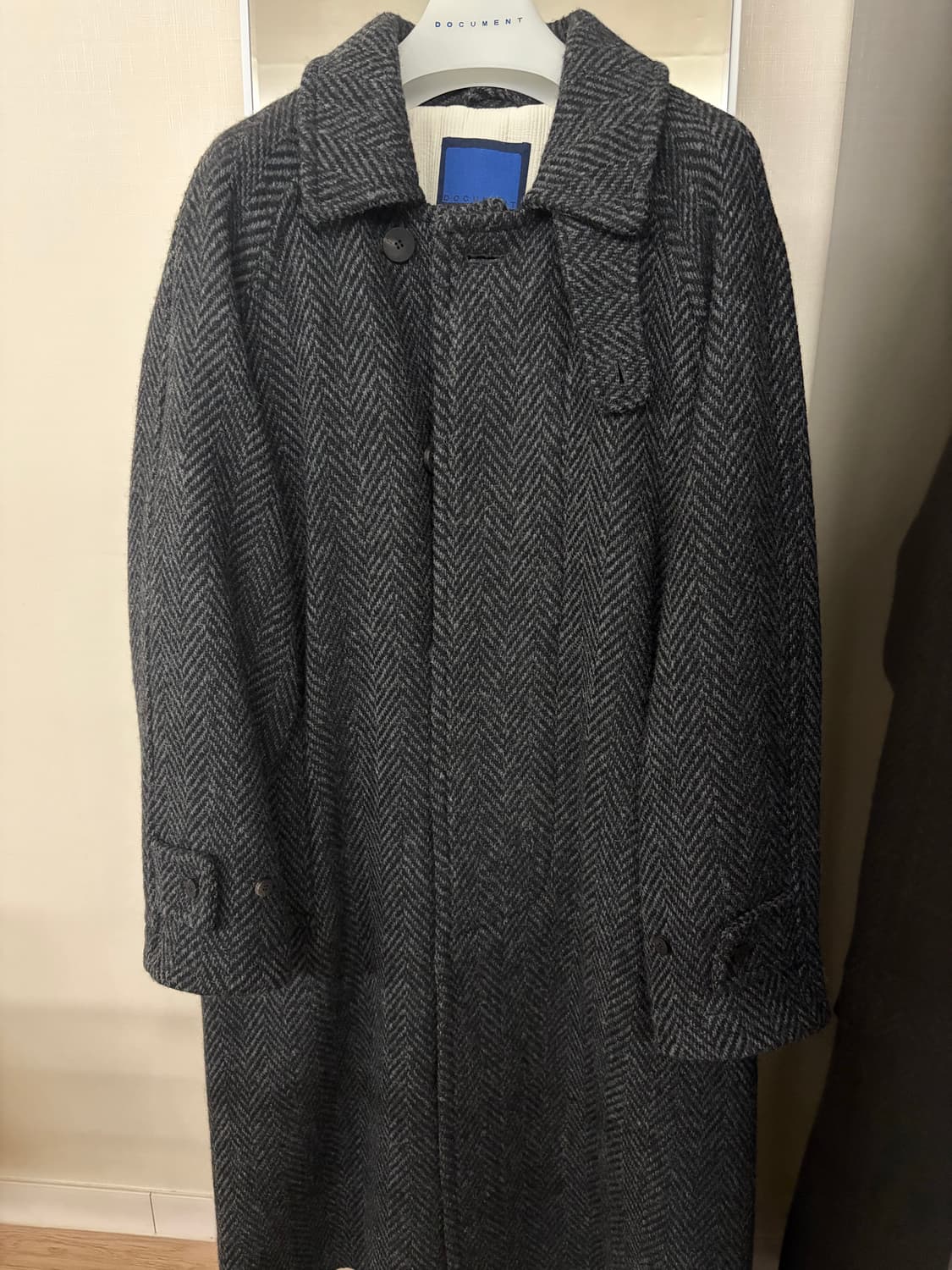 도큐먼트 24fw 도네갈트위드 코트 M 상품이미지3