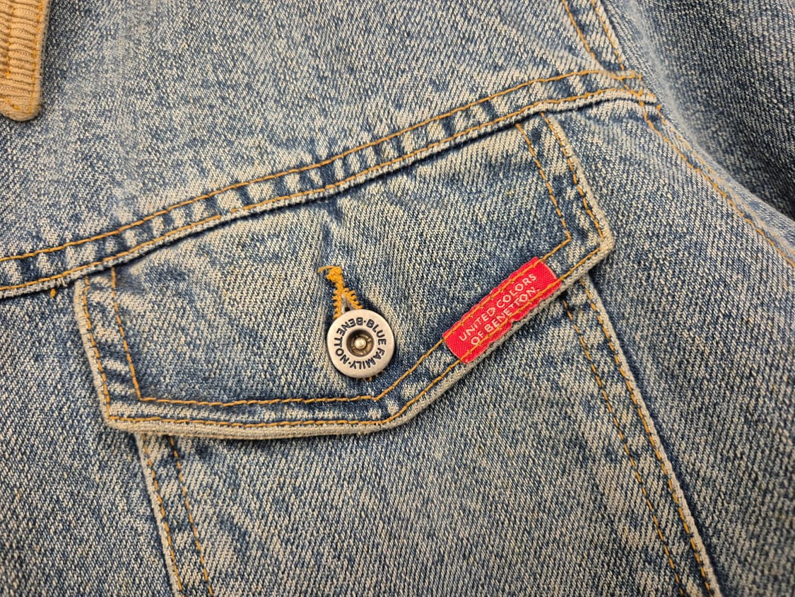 90s BLUE FAMILY by Benetton 데님 자켕 상품이미지7