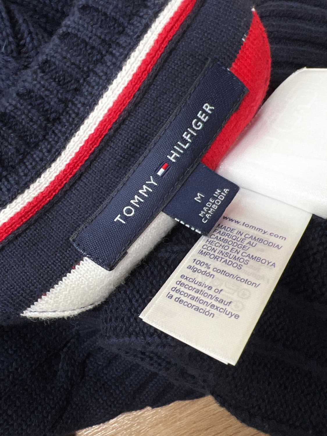 타미힐피거 남성 코튼 케이블 니트 100 상품이미지4