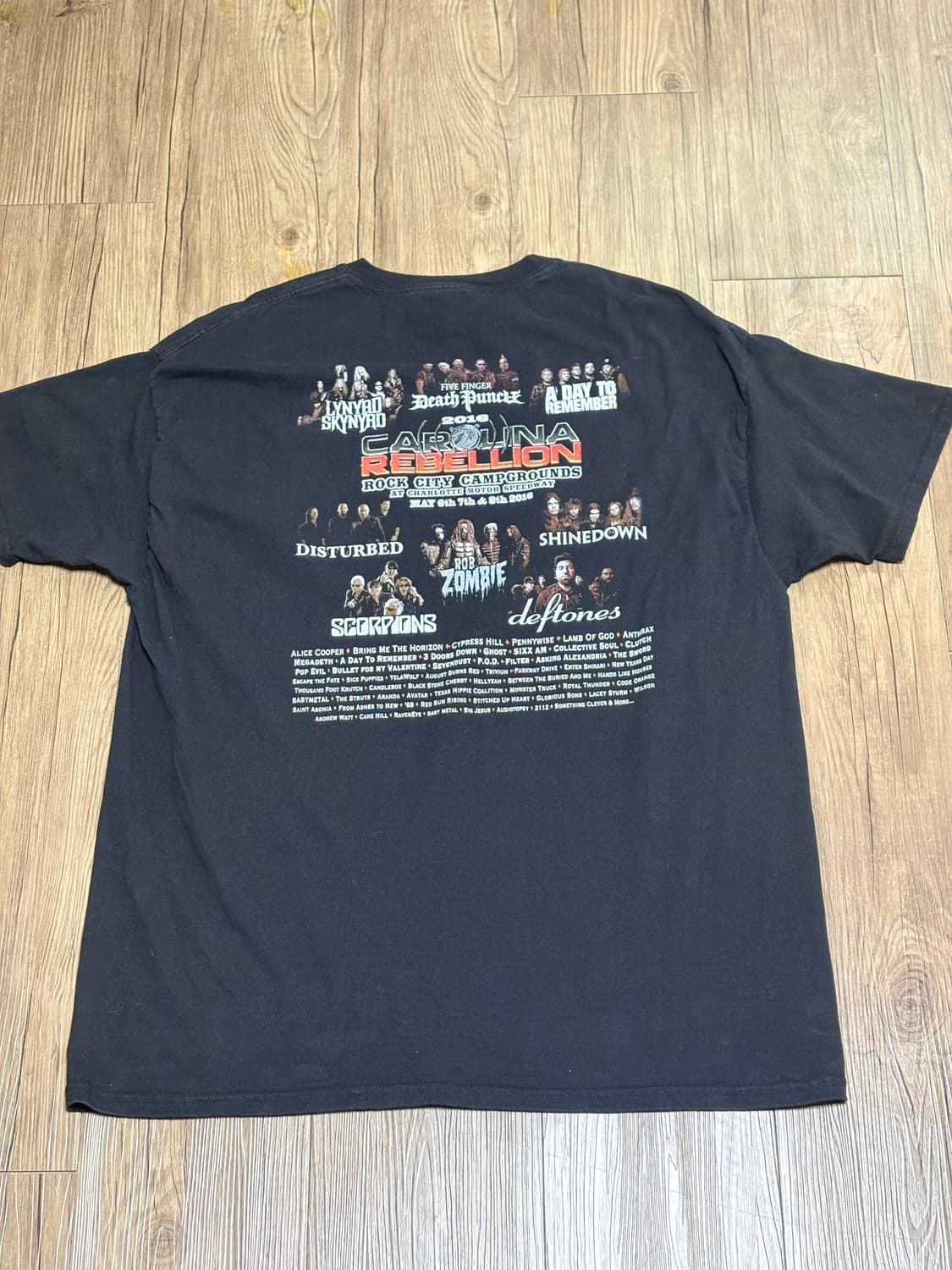 2016 Carolina Rebellion 락페 티셔츠 상품이미지2