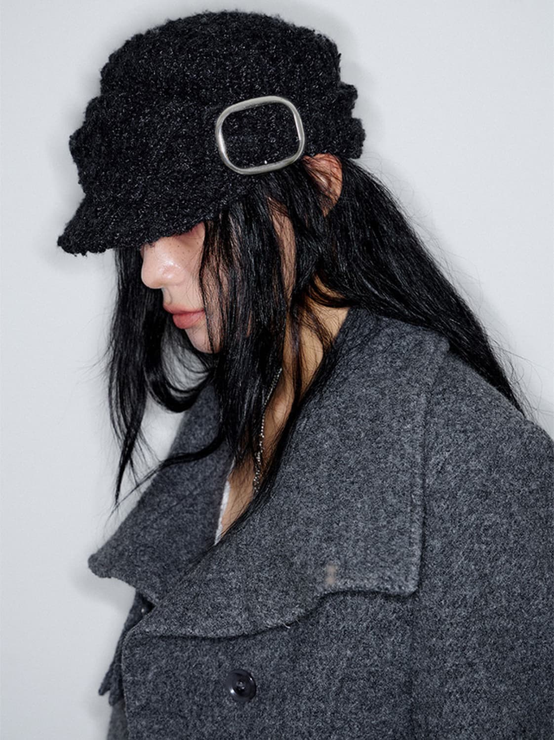 낫노잉 모자 Buckle Bellboy Cap (GREY) 상품이미지2