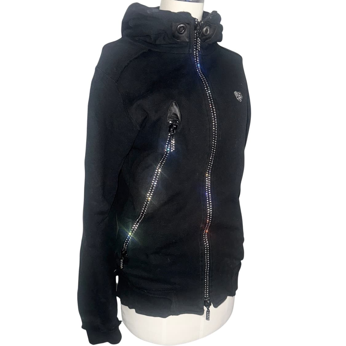 Black Gyaru Hood zip-up 상품이미지1