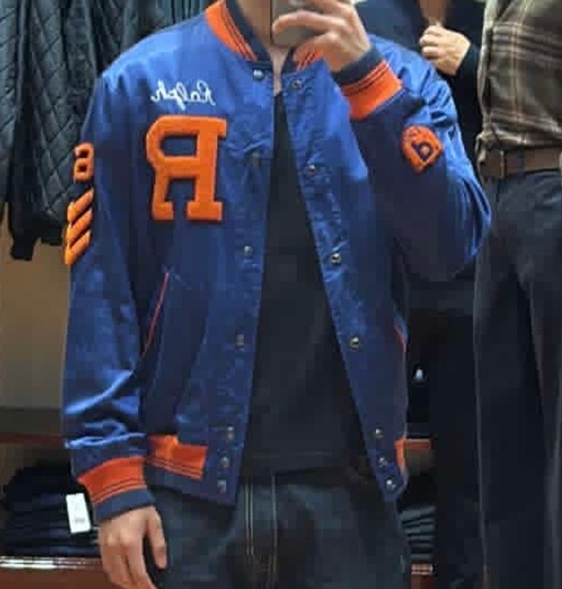 폴로 랄프로렌 새틴 레터맨 자켓 satin letterman 상품이미지1