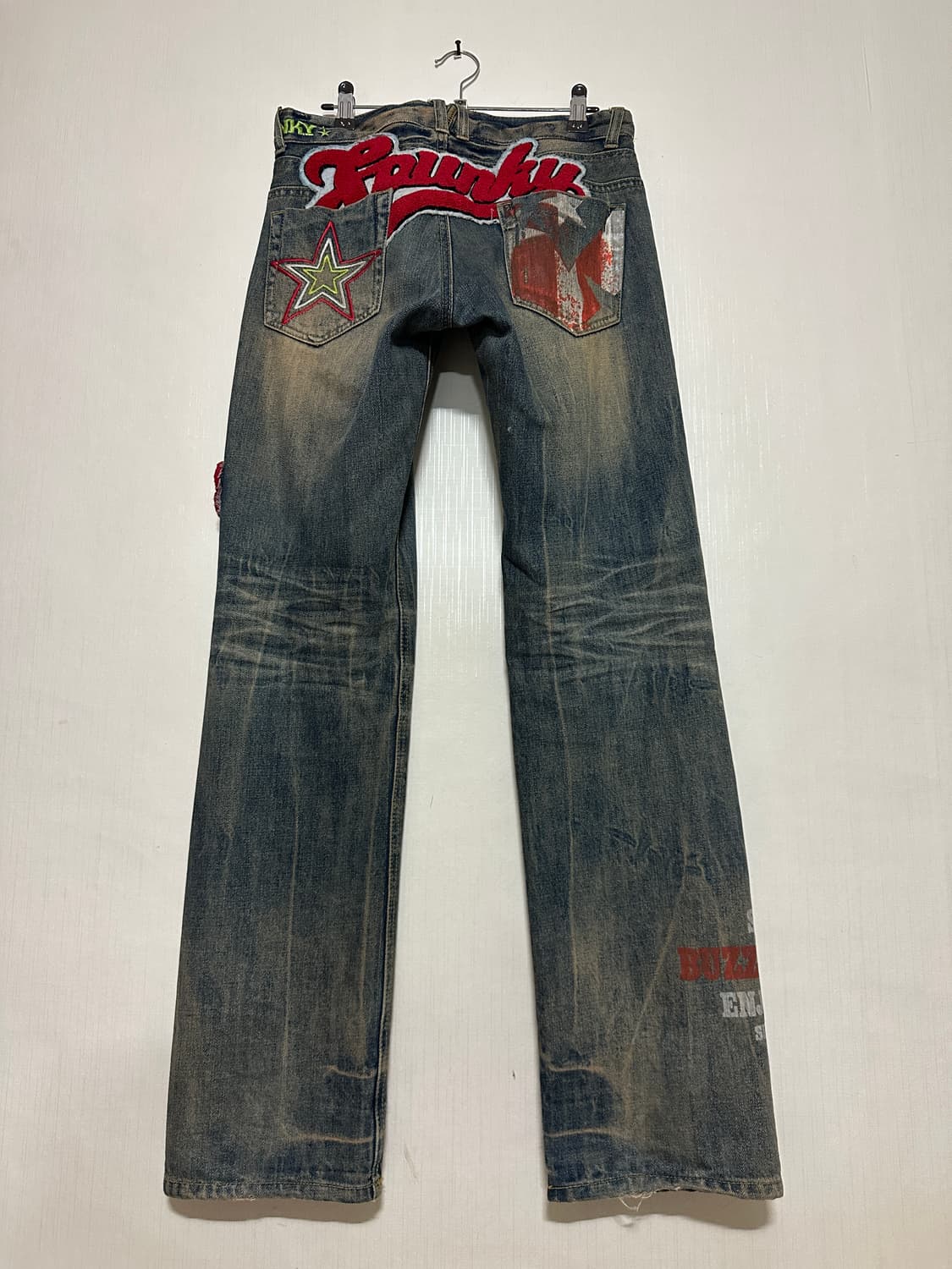 Japanese semi flared patch denim 상품이미지2