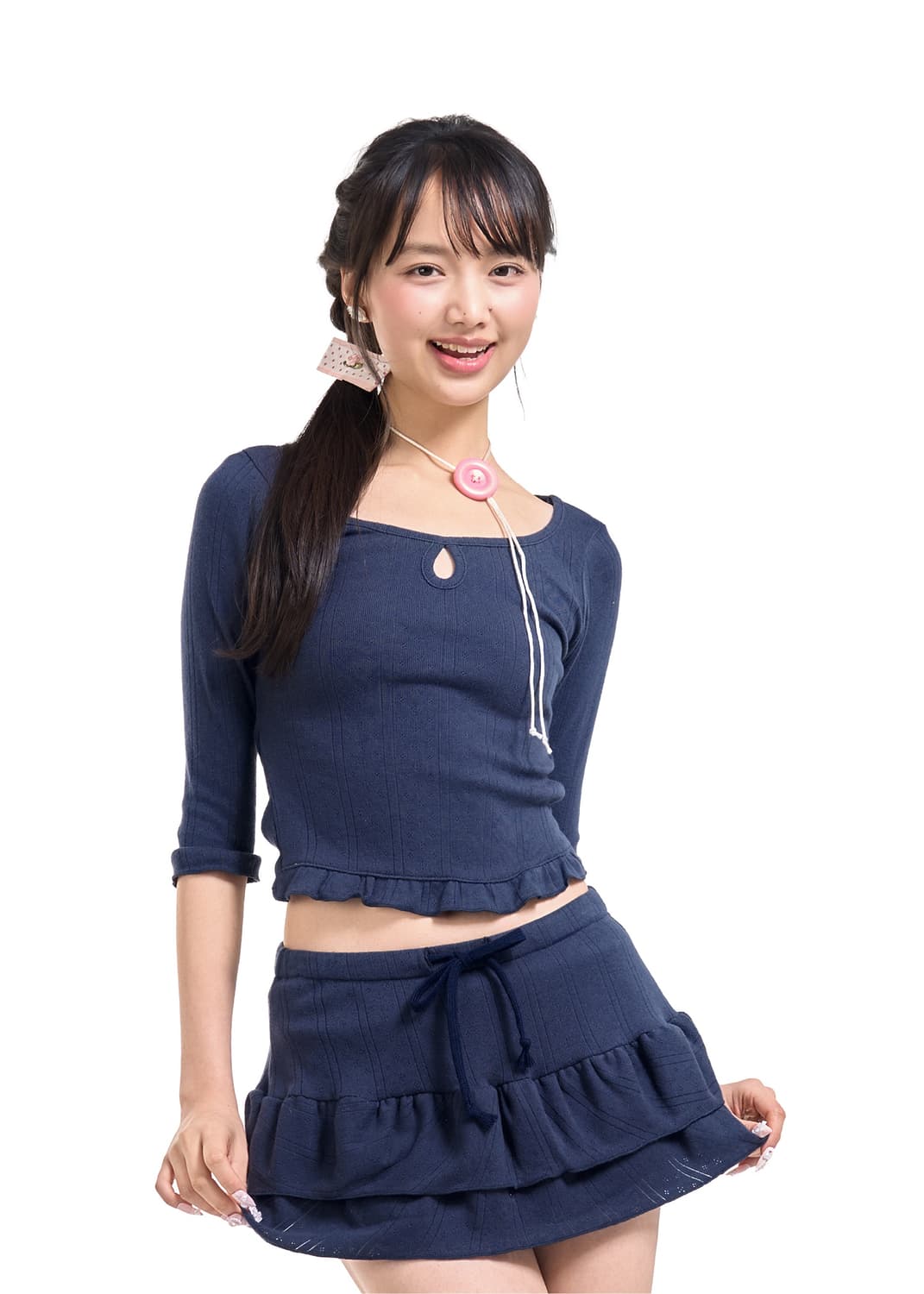 FORUSRING blossom picot mini skirt 상품이미지2