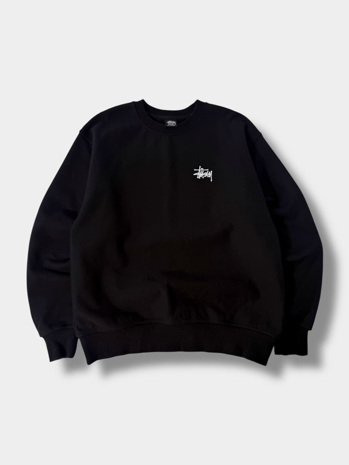 스투시 오버핏 빅스탁로고 해비스웻 맨투맨 상품이미지2