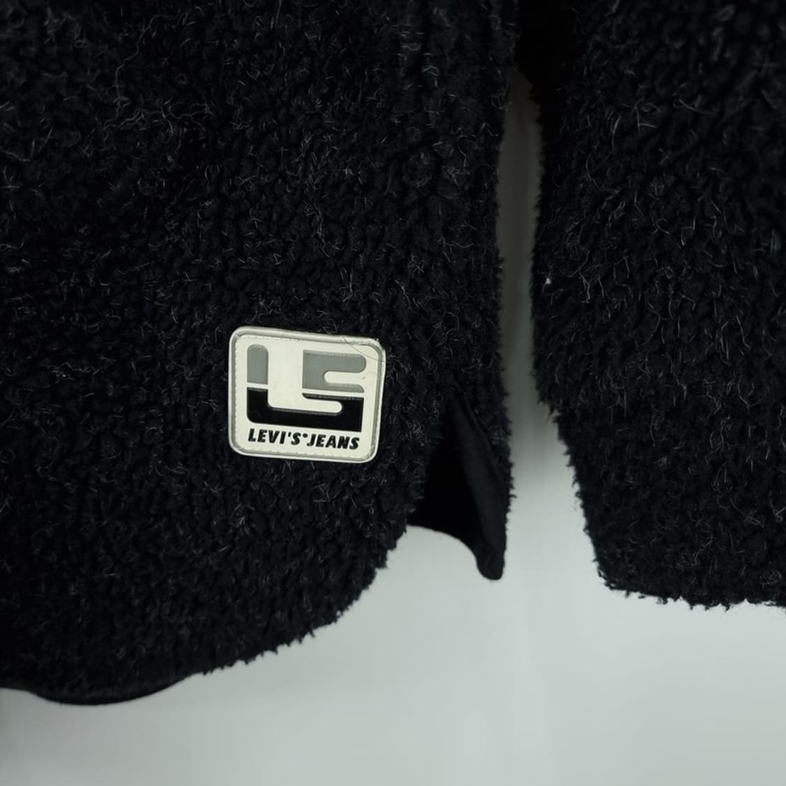 [리바이스] 오버사이즈 쉐르파 플리스 집업 자켓 챠콜 M19599 상품이미지6