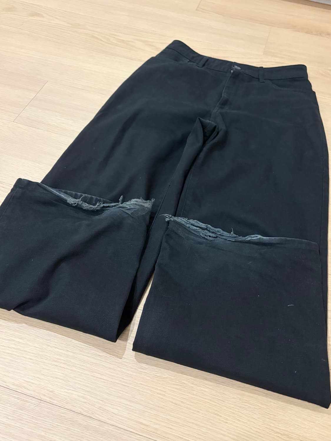 라프시몬스 23ss 블랙 워크 팬츠 데님 상품이미지5