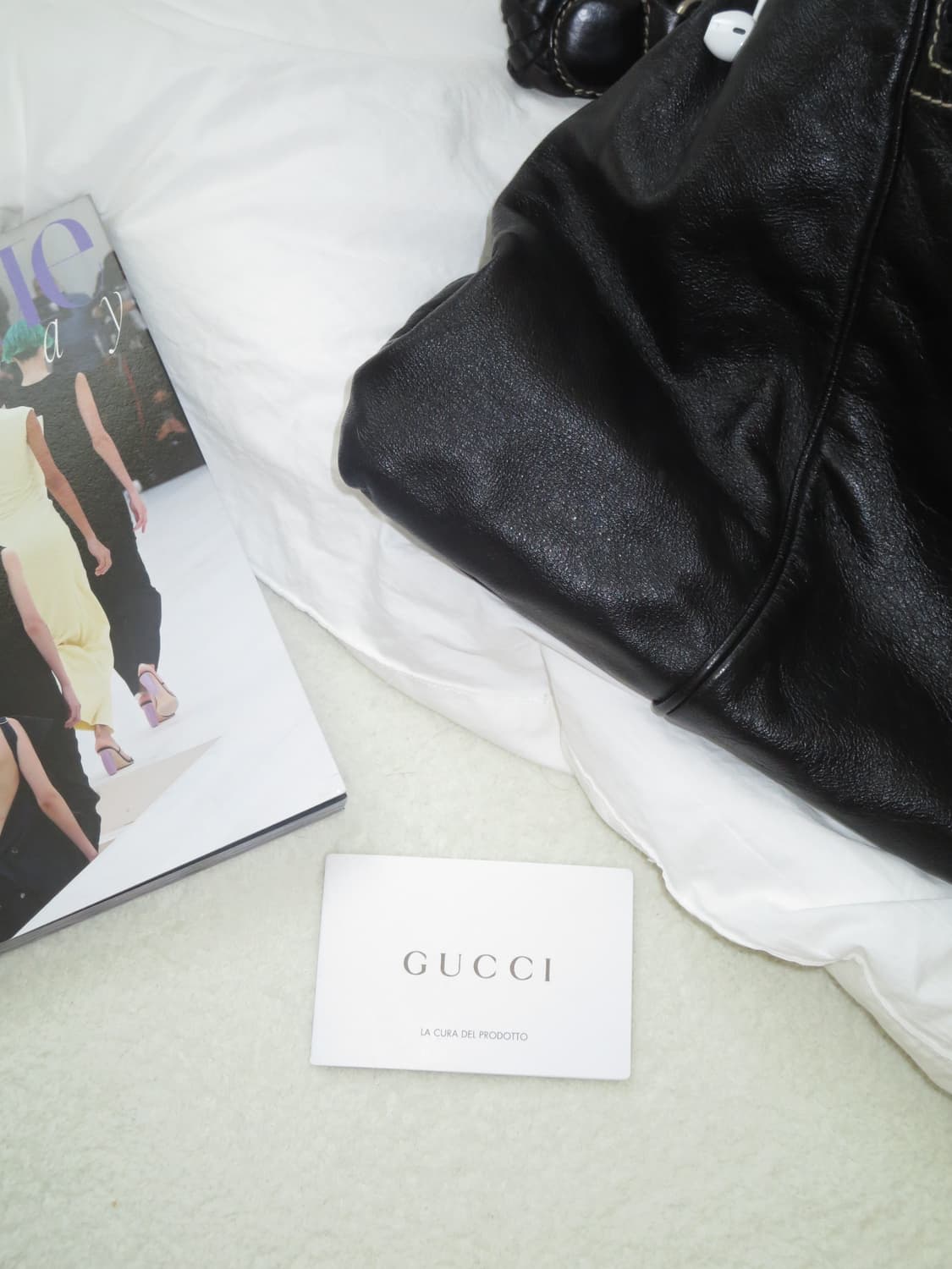 Gucci 빈티지 레더 빅백🖤 상품이미지6