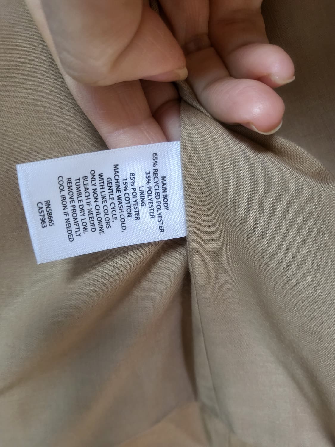 Open Edit 베이지 포켓 조끼 55-77 새제품 남녀공용   상품이미지3