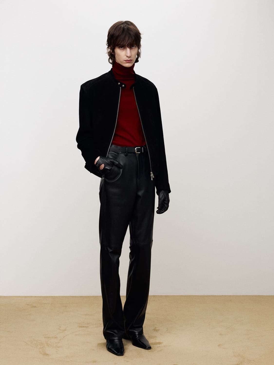 [L] 토니웩 스웨이드 레이서 자켓 새상품 상품이미지1