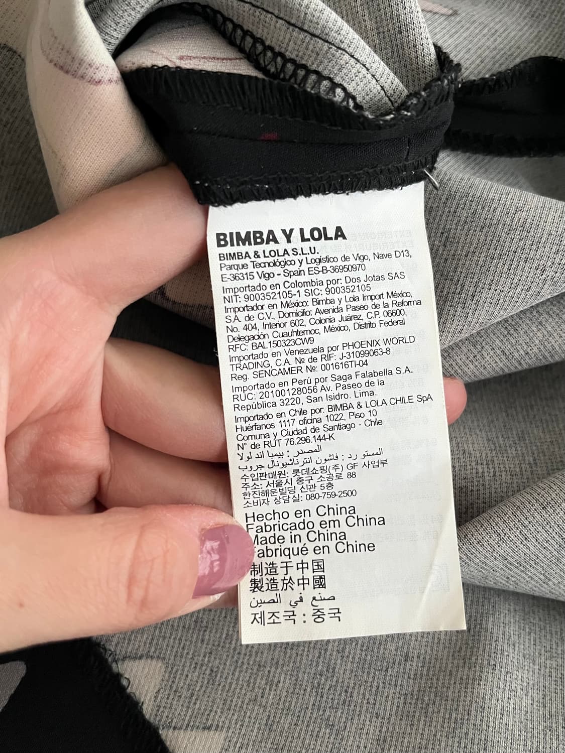 S) 빔바이롤라 번개프린트 원피스 블랙 상품이미지5