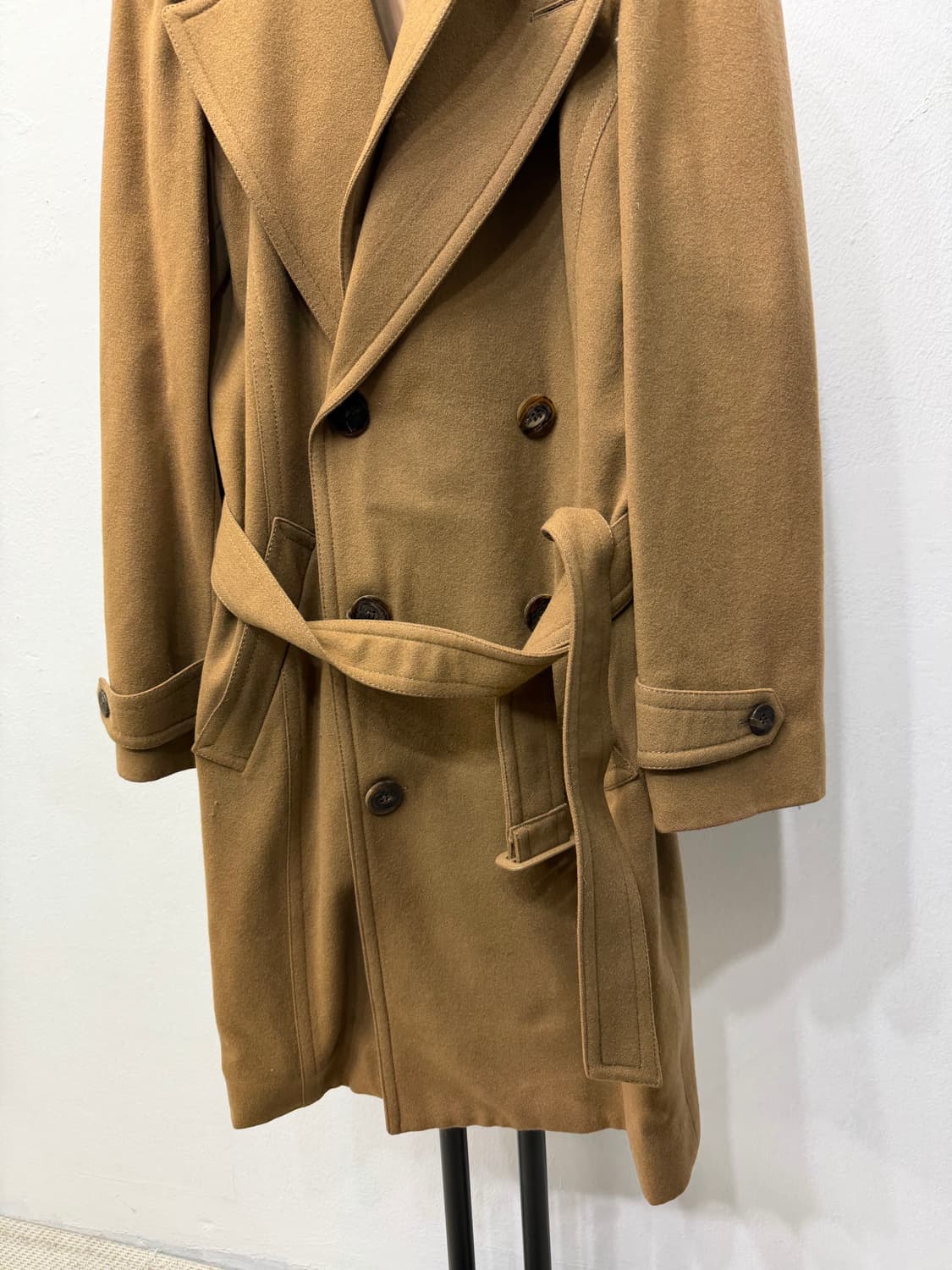 정품) 우영미 여성 카멜색 벨트 트렌치 코트 46(66) 상품이미지3