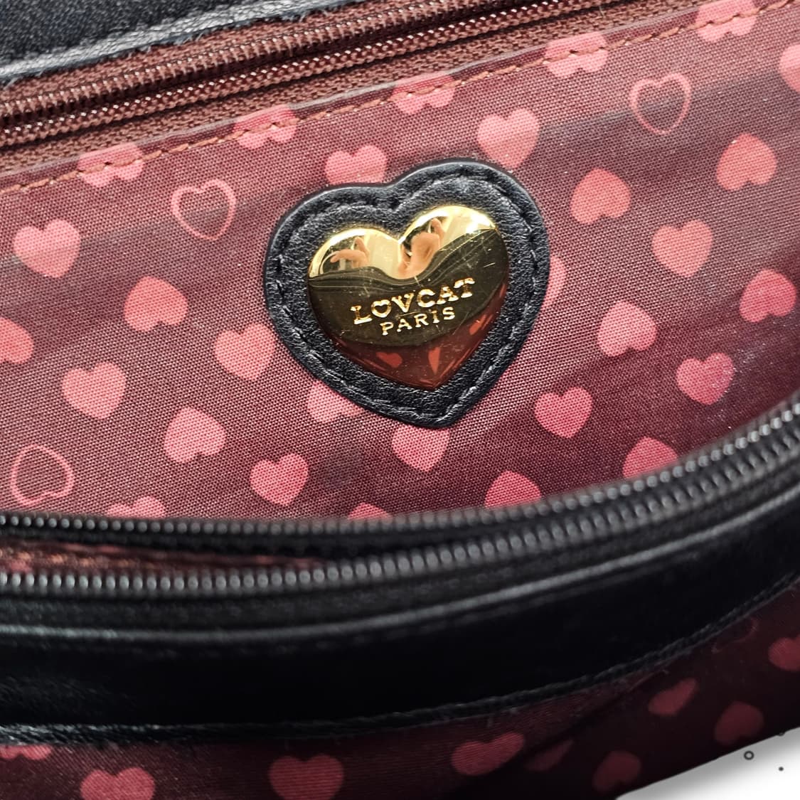 LOVE CAT 00's 러브캣 하트 퀄팅 숄더백 상품이미지8