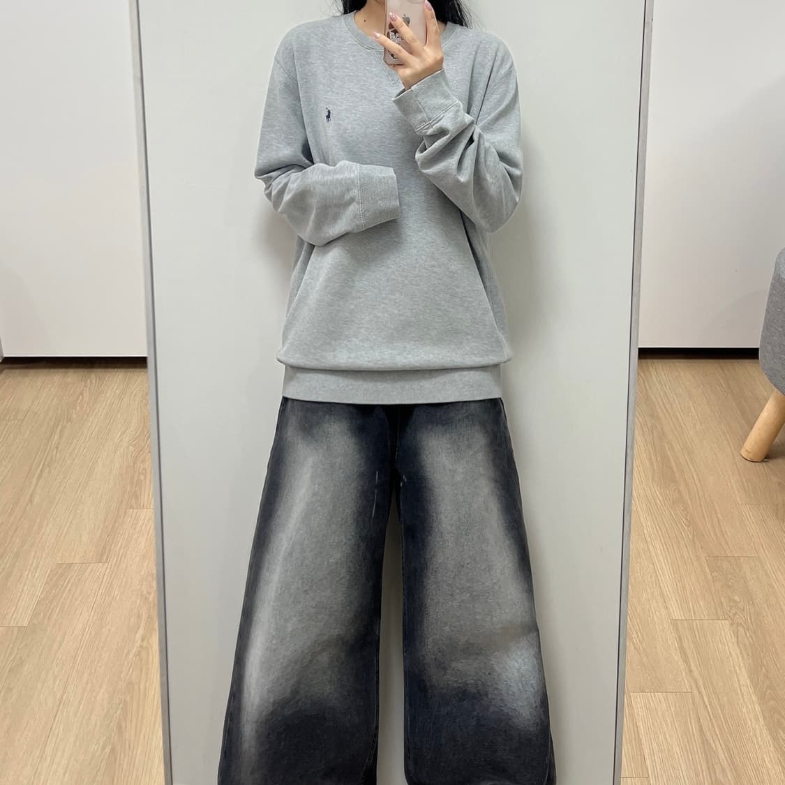 폴로 랄프로렌 네이비 포니 그레이 맨투맨 상품이미지1