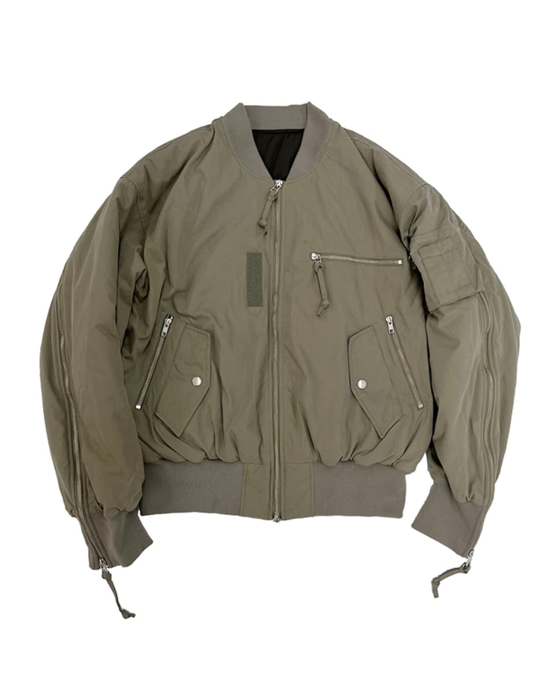 그레일즈 양면 리버시블 ma-1 항공 점퍼 코튼 워시드 지퍼 봄버 블루종 상품이미지3