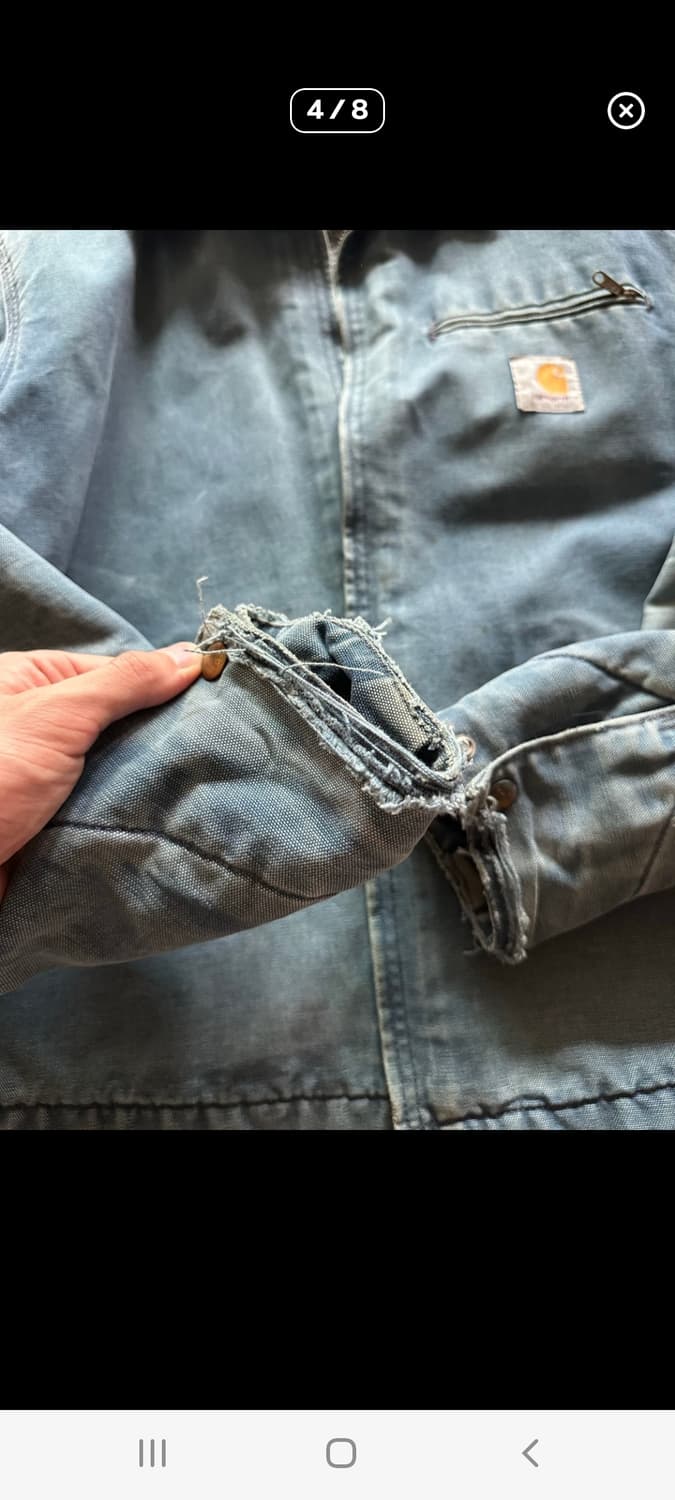 칼하트 디트로이트 자켓 j01 네이비 상품이미지4