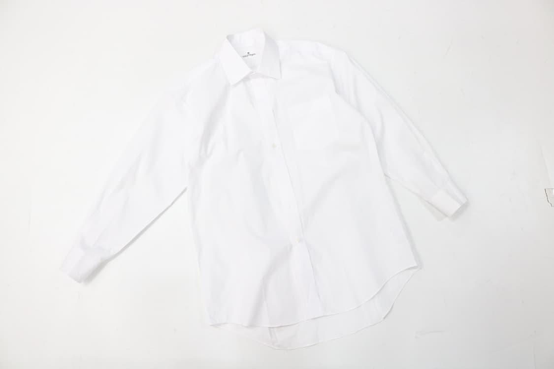 Courreges 쿠레주 빈티지 미니멀 화이트 드레스 셔츠 상품이미지2