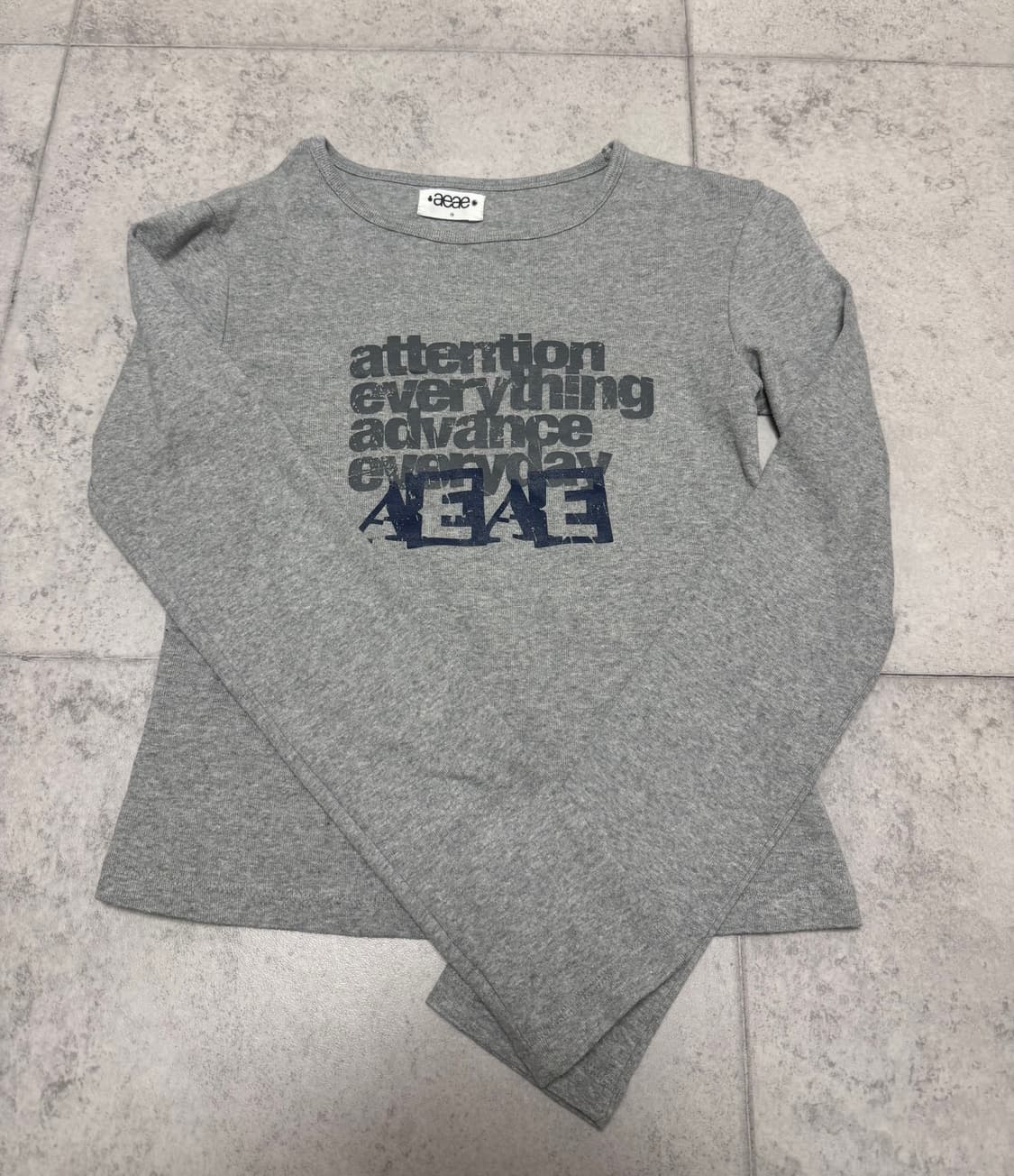 aeae  ATTENTION L/S [MELANGE GREY]  상품이미지2