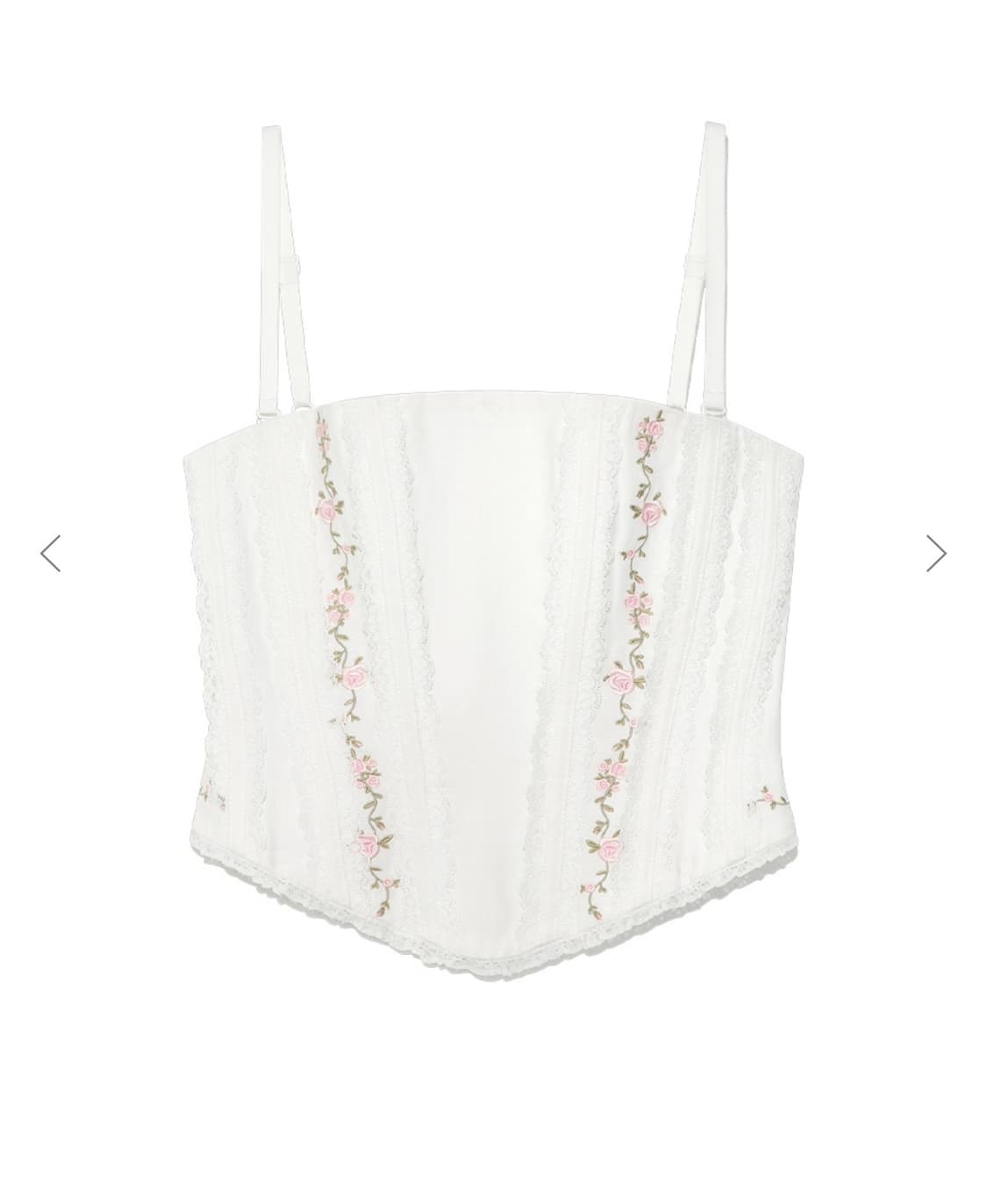 바로배송 / 새상품 - 글로니 LACE ROSE CORSET TOP 상품이미지6