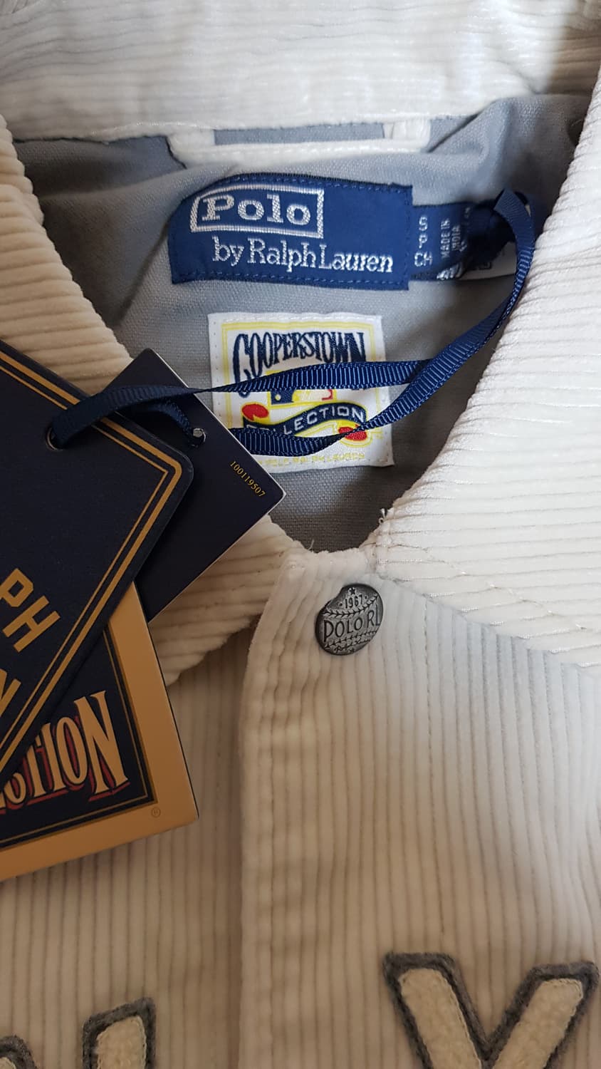 [새상품/S] 폴로 x MLB 뉴욕 양키스 바시티 코듀로이 자켓 팝니다. 상품이미지5