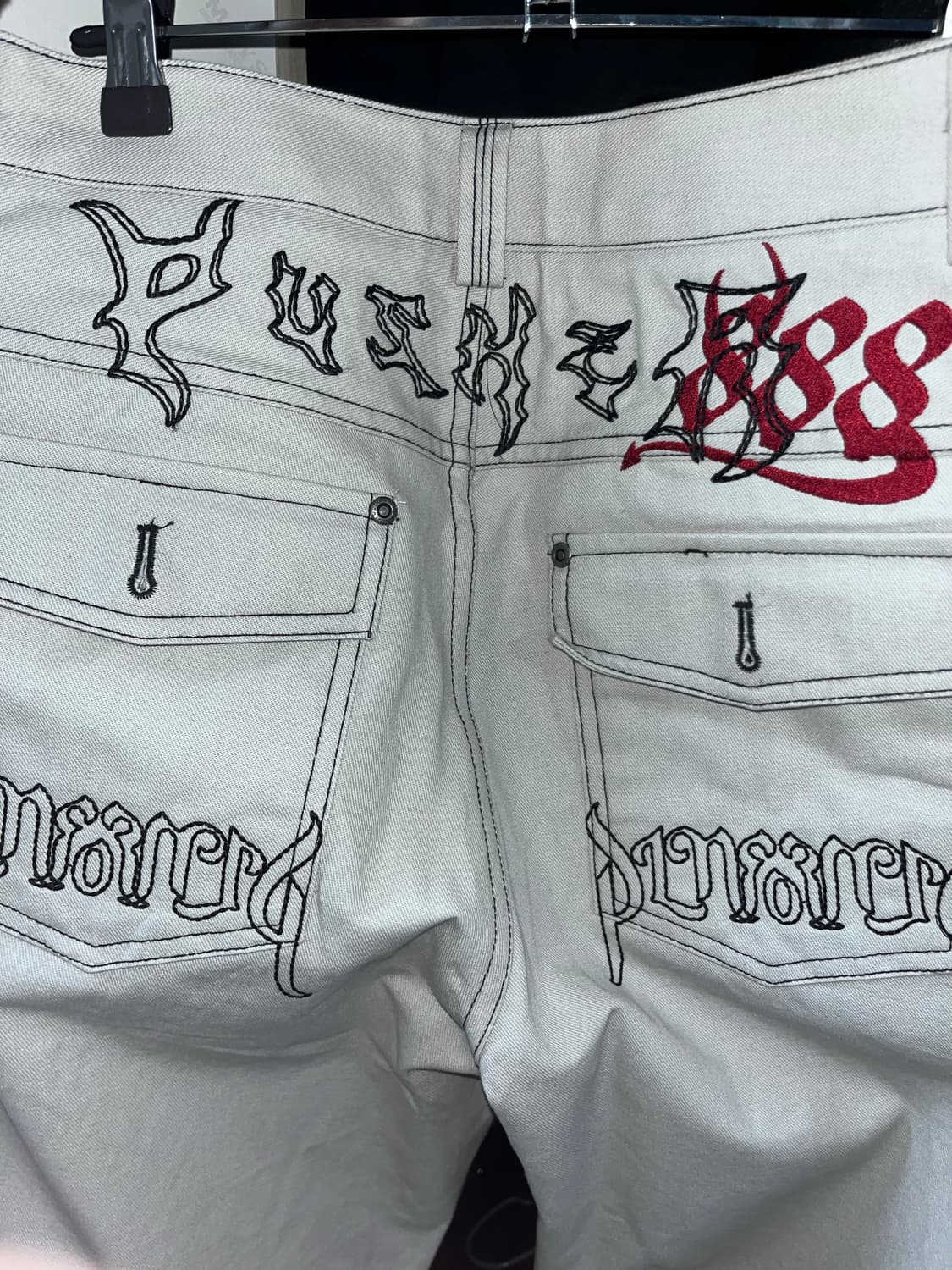 <새상품>플노팔 888데빌 스티치 팬츠 상품이미지1