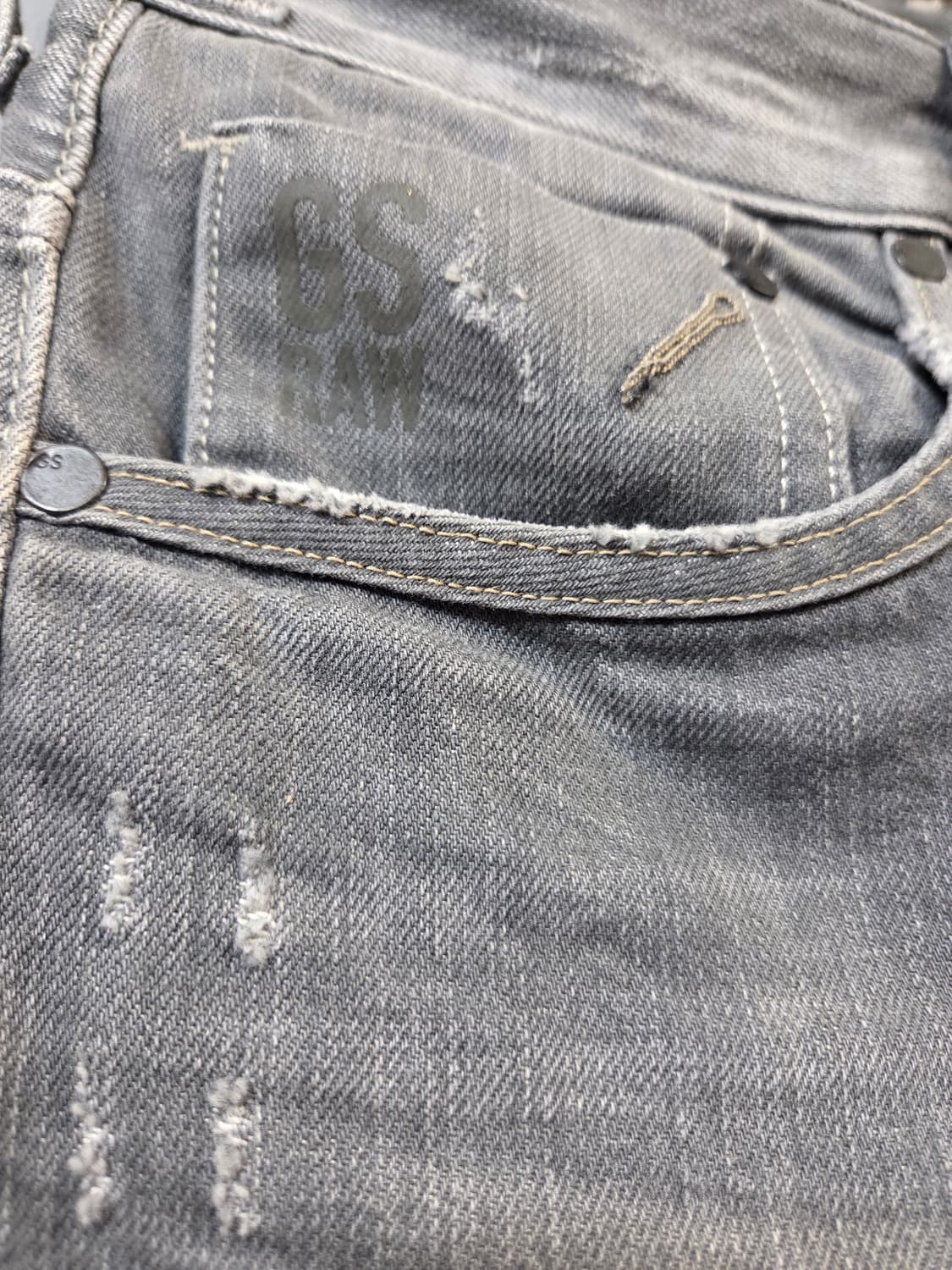 G-STAR 그레이 데님 팬츠(W33/L32) 상품이미지3