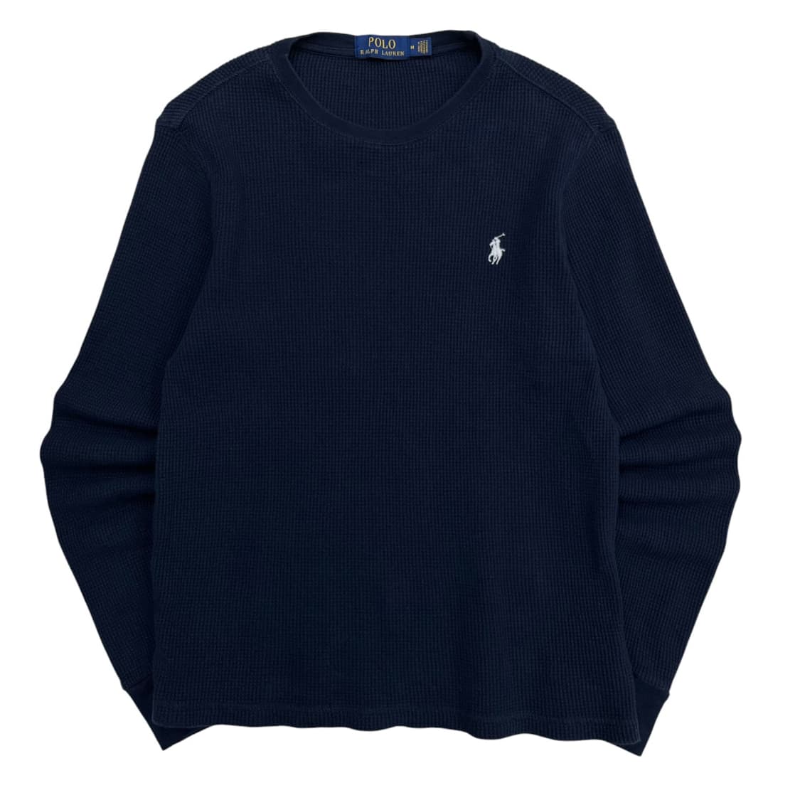 폴로 랄프로렌 화이트포니 네이비 와플 롱슬리브 M 상품이미지2