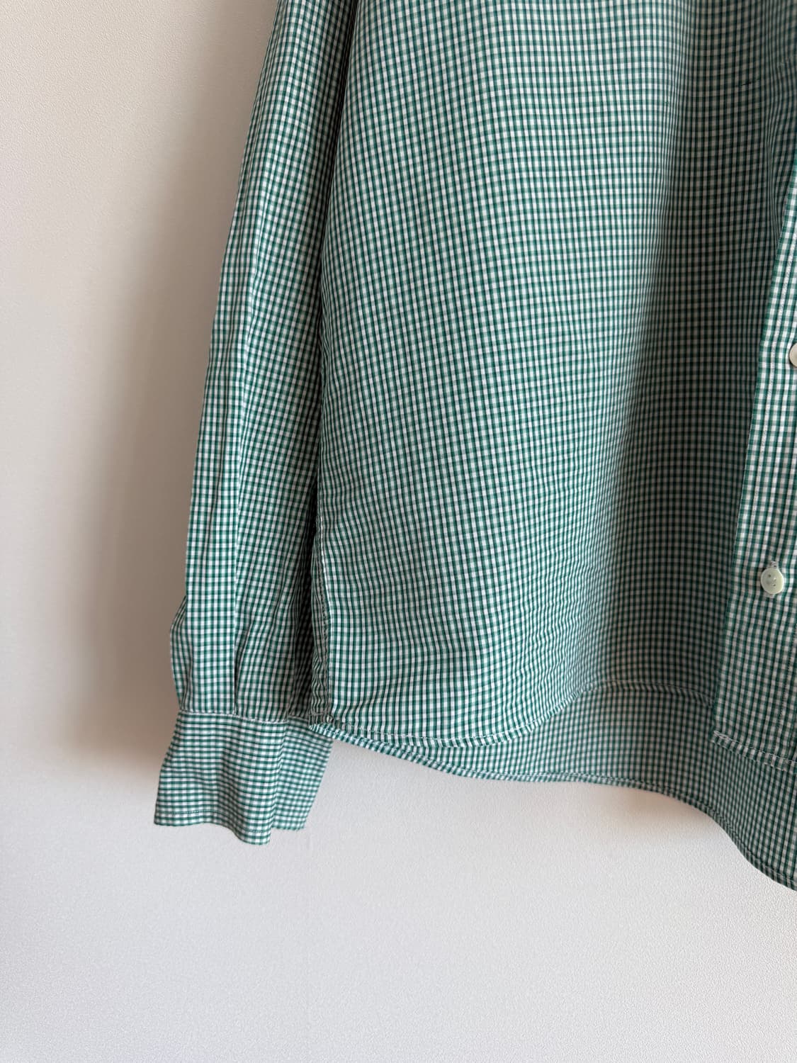 폴스미스(Paul smith) 깅엄체크 셔츠(단추라인 부분 원단 손상) 상품이미지3