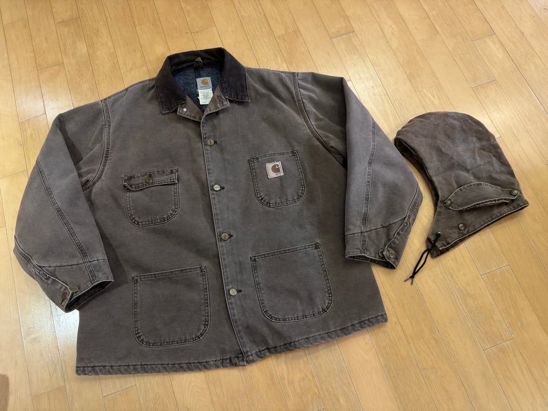 [칼하트] 00s C02 CHT 트래디셔널 코트 체스트넛 XL (후드O) 상품이미지1