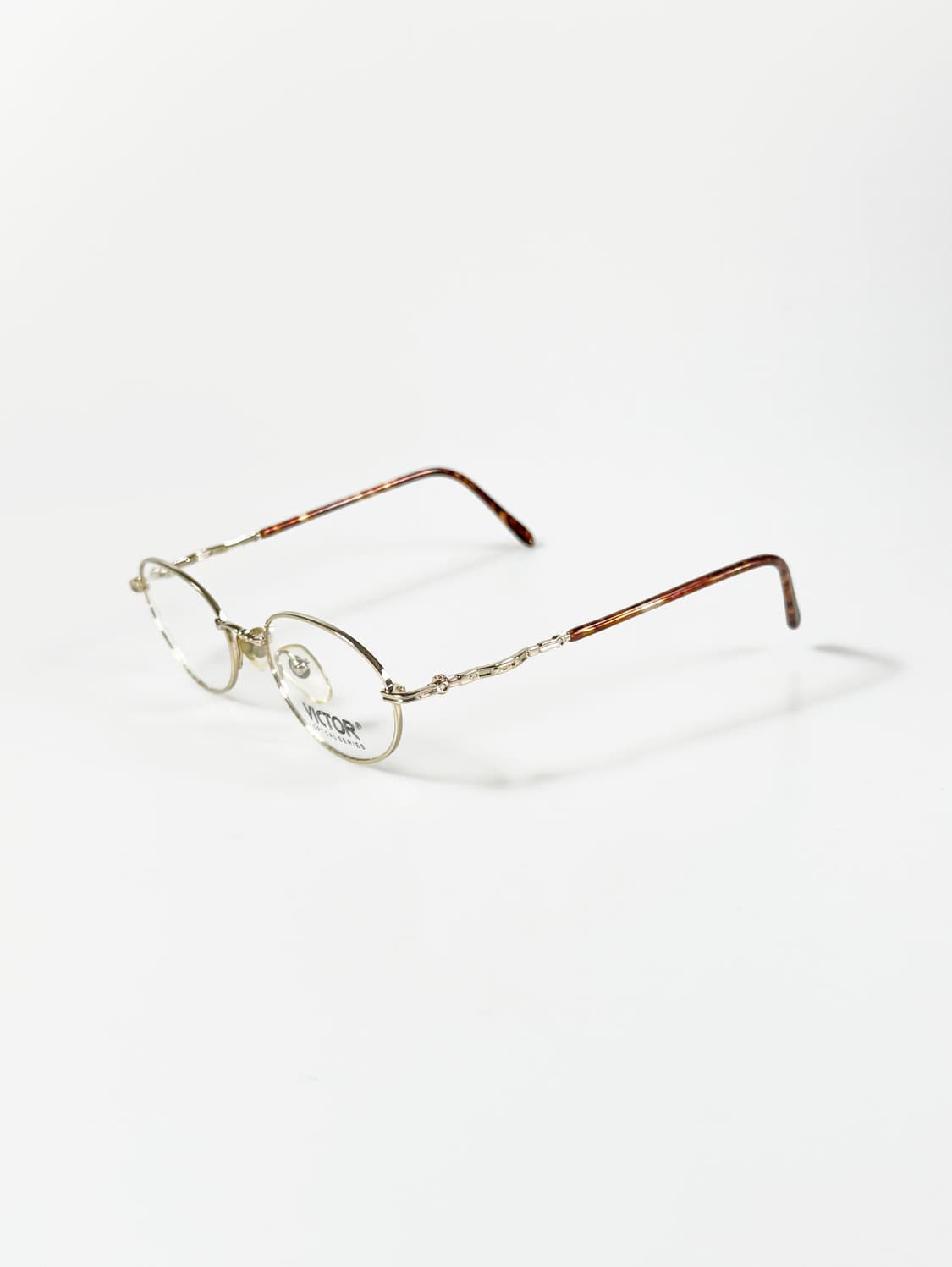 90a VICTOR 골드 슬림 오벌 메탈 빈티지 안경 상품이미지3