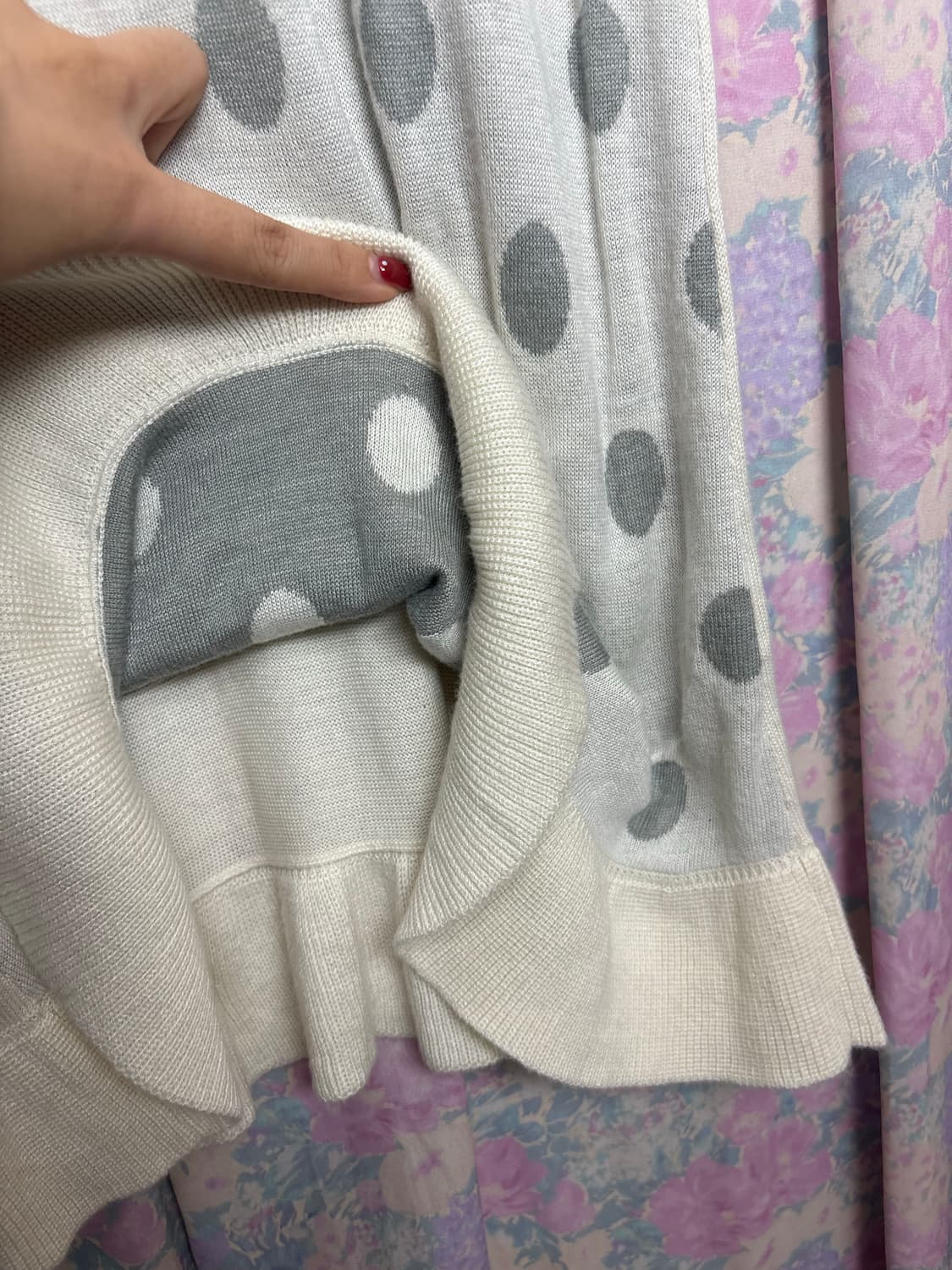 아이보리 도트 니트 원피스 상품이미지8