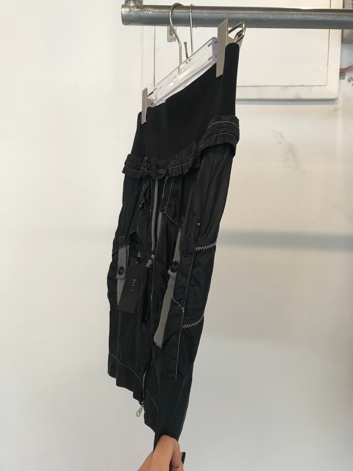 Diesel High-Waist Nylon Utility Skirt 상품이미지3