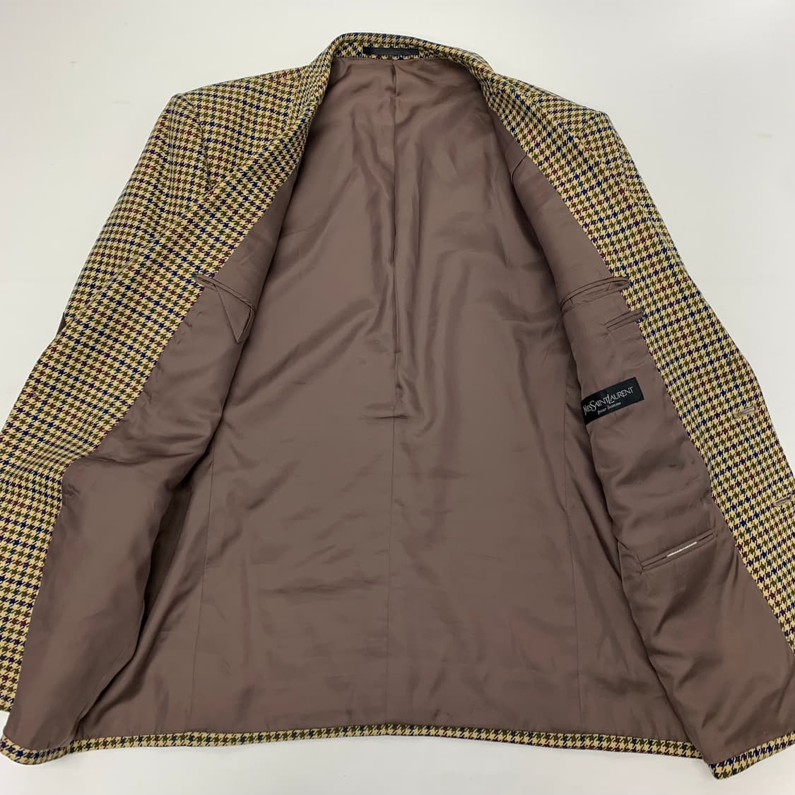 입생로랑 하운드투스 체크 캐시미어 혼방 블레이져 자켓 (105) 상품이미지6