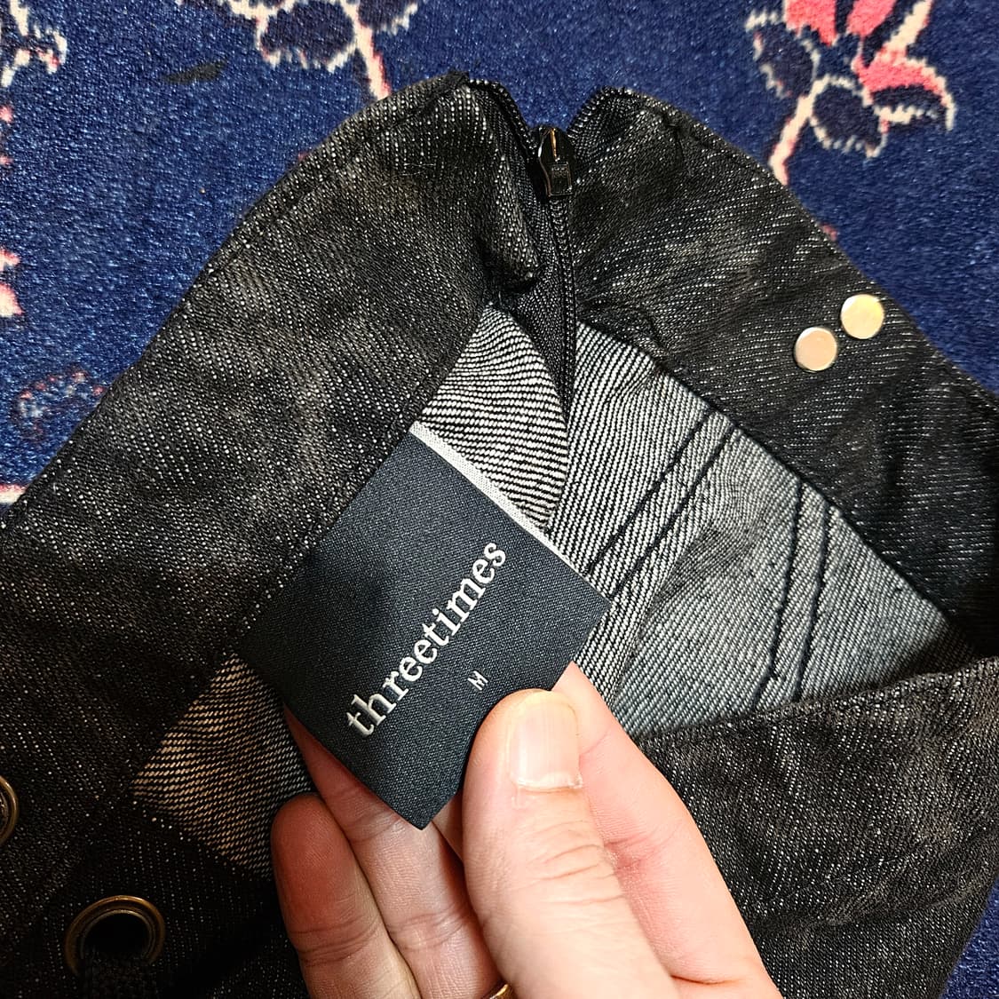 쓰리타임즈 루시퍼 데님 미니 원피스 M size 상품이미지6