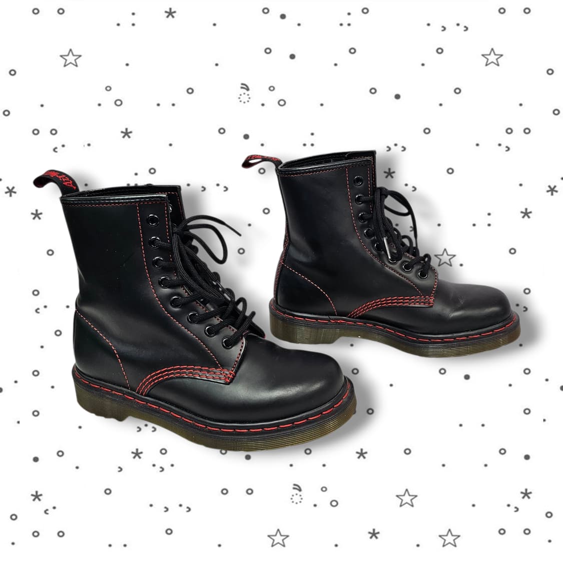 37 Dr.Martens 닥터마틴 레드 스티치 8홀 상품이미지3