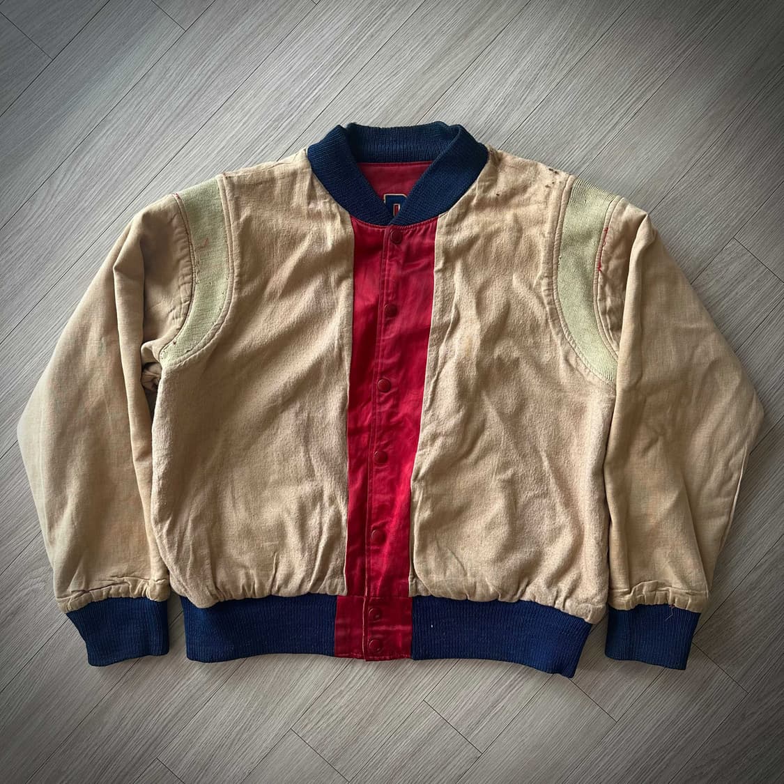 50s USA Vintage Satin Stadium Jacket 상품이미지8