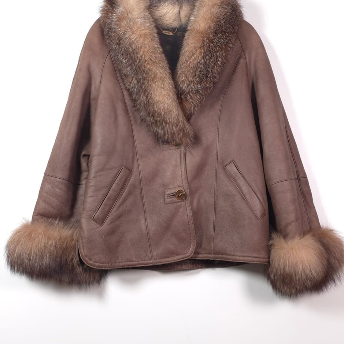 오비스 리얼 폭스 퍼 트리밍 양가죽 쉐르파 무스탕 상품이미지4