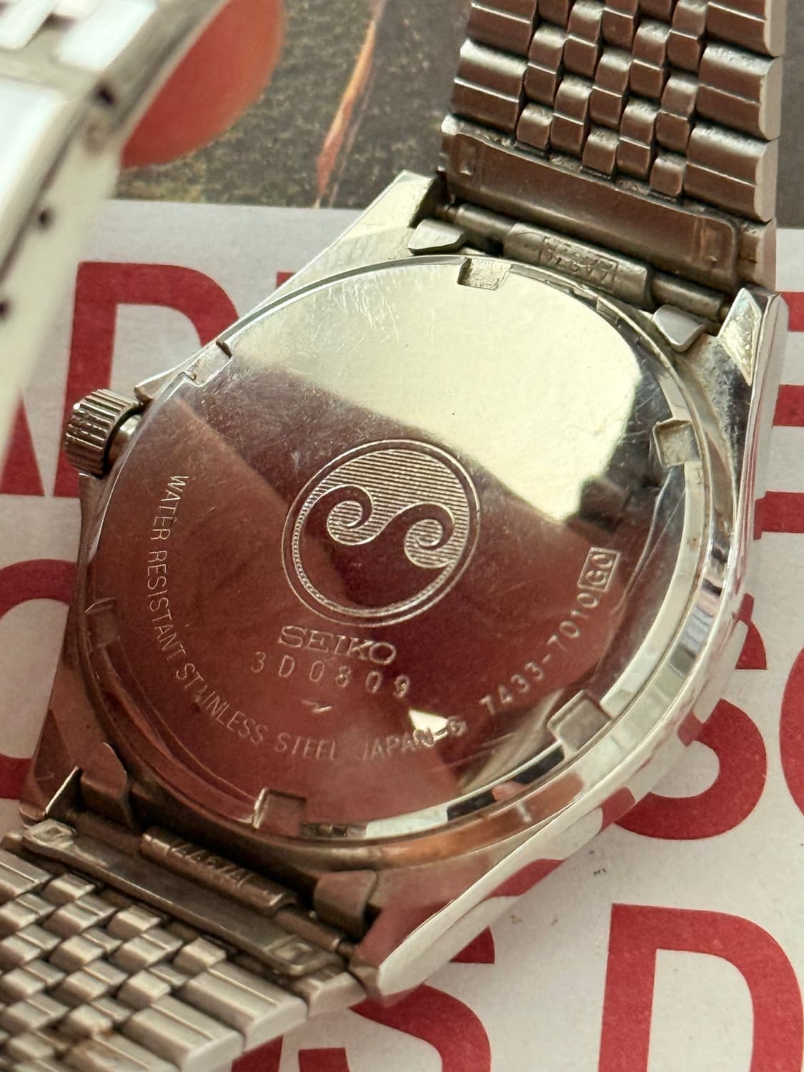 Seiko 세이코 쿼츠 Chronos 플루티드 베젤 Day-Date 19 상품이미지7