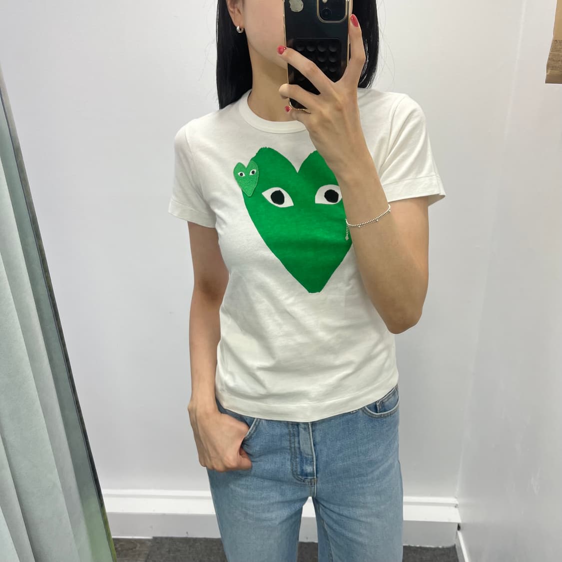 꼼데가르송 그린 반팔티 상품이미지1