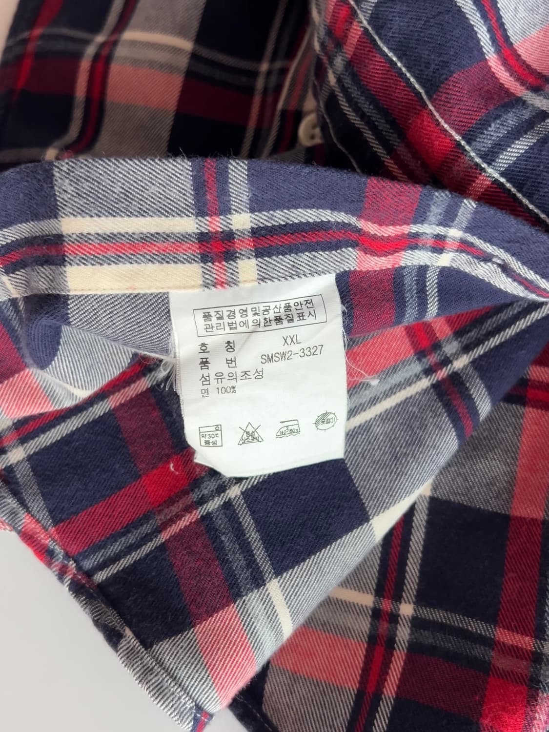 폴로 랄프로렌 투포켓 체크 셔츠 XXL 상품이미지6