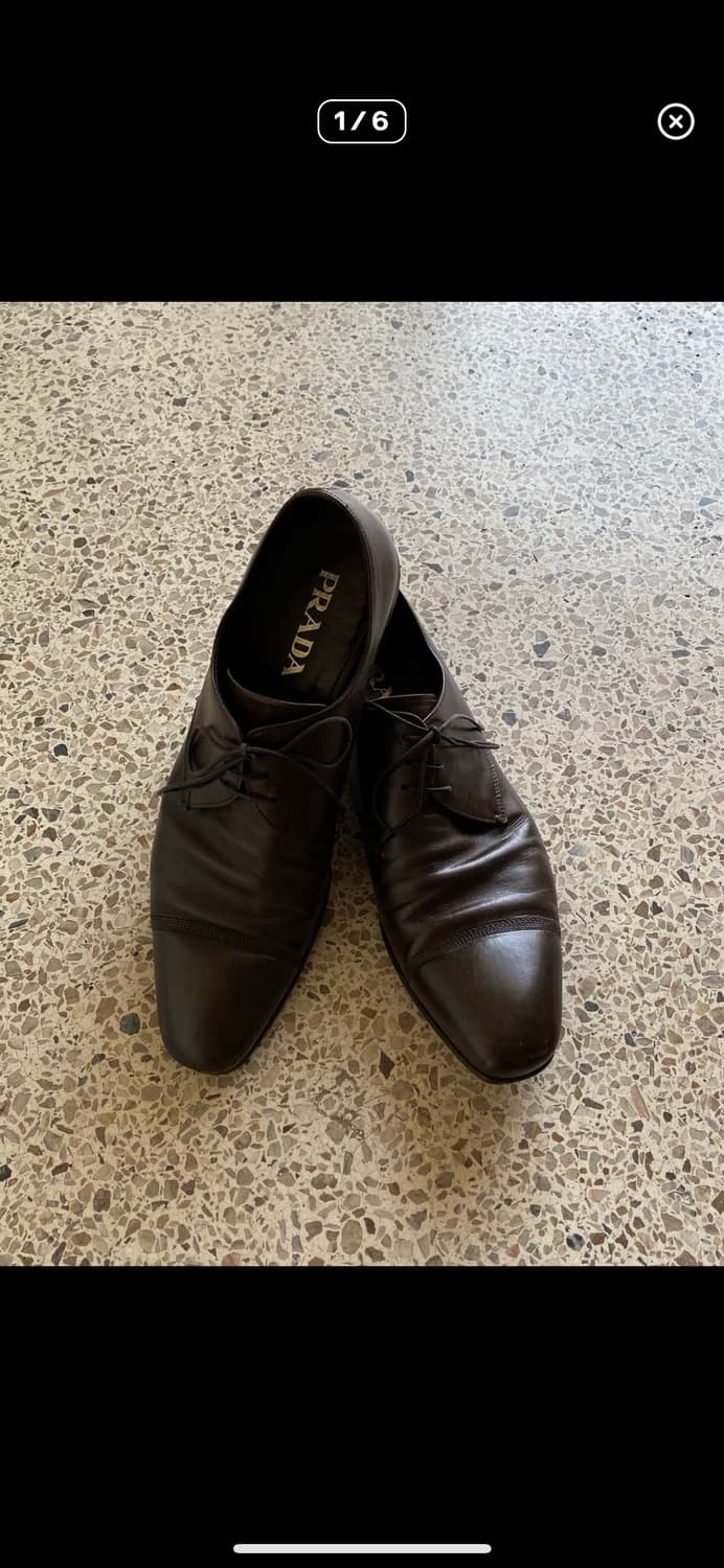 프라다 윙팁 더비슈즈 상품이미지1