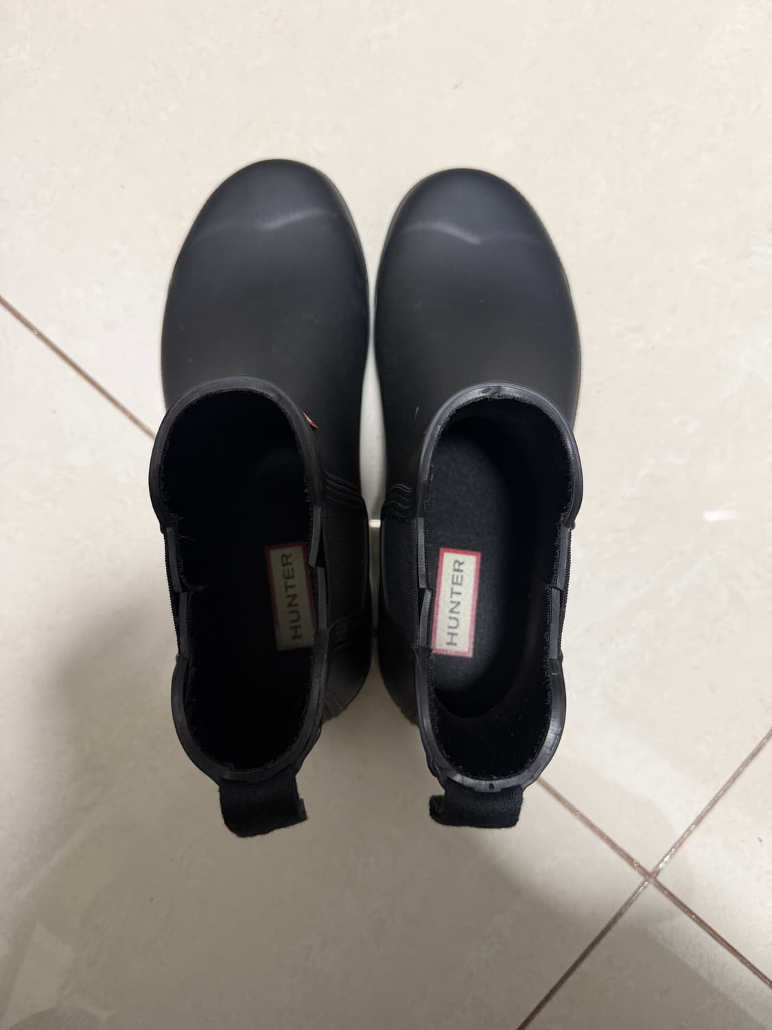 헌터 블랙 첼시 레인부츠 us6 230 상품이미지6