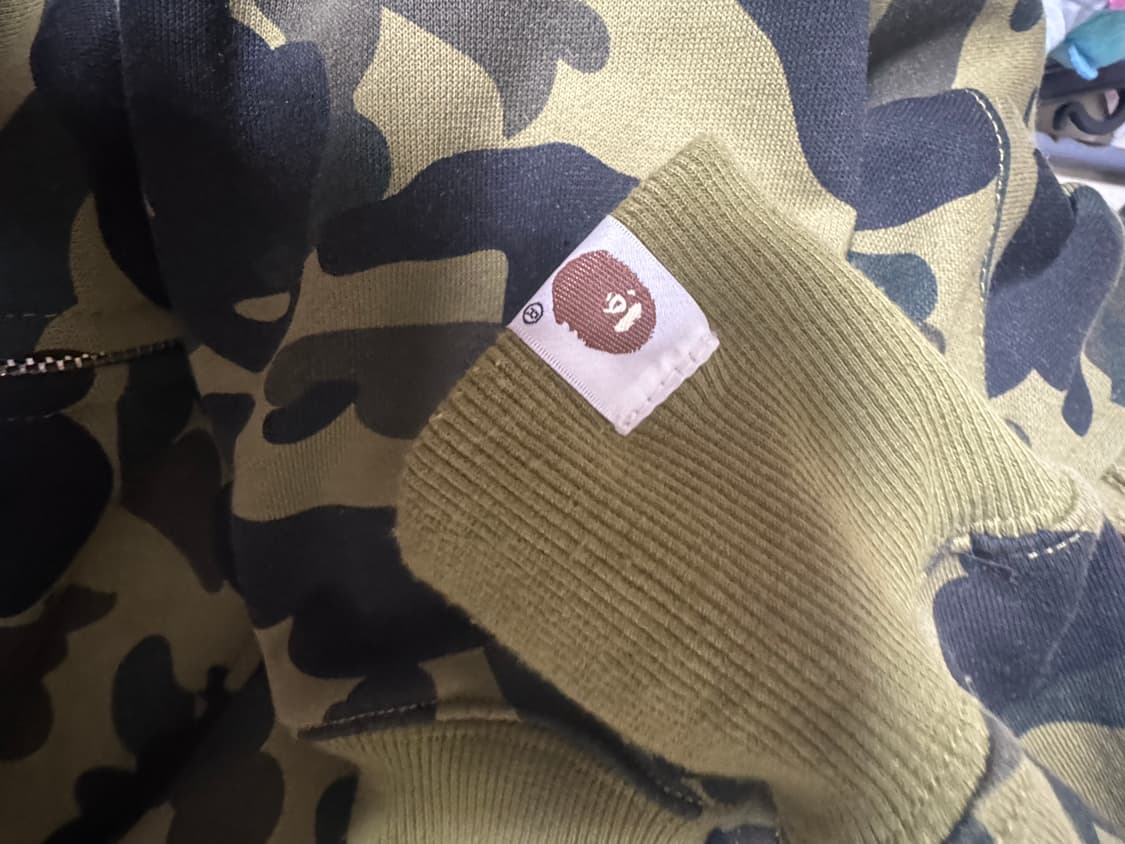 베이프 녹계 후드집업 후디  상품이미지5