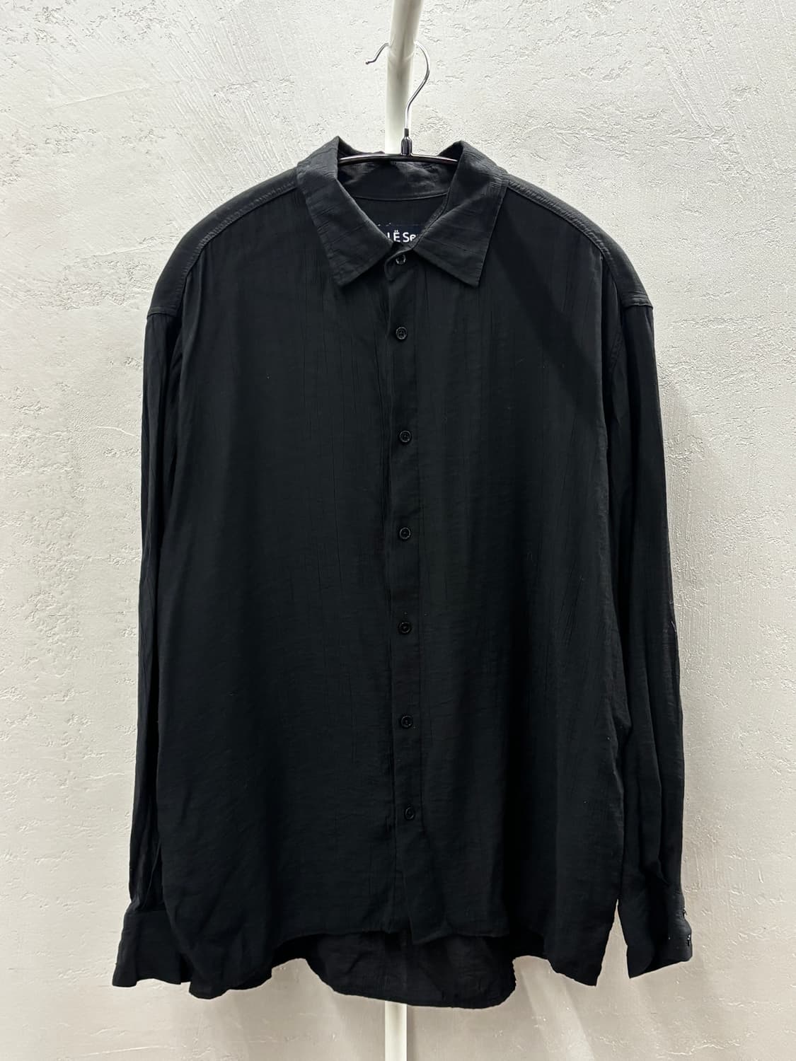 트립르센스 스테디 썸머 플리츠 오버 셔츠 블랙 XS 상품이미지2