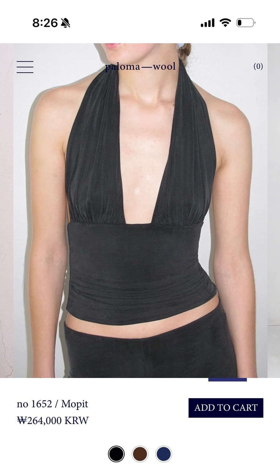 팔로마울 모핏 홀터넥 블랙 색상 S 상품이미지4
