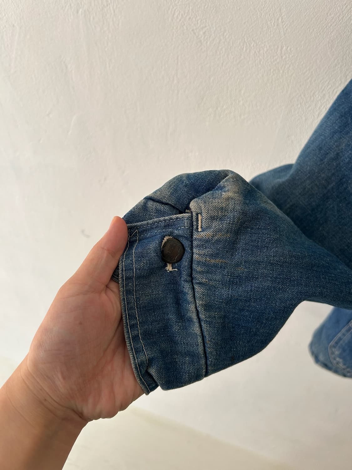 60-70's Big Smith Denim Wool Blanket JK 상품이미지7