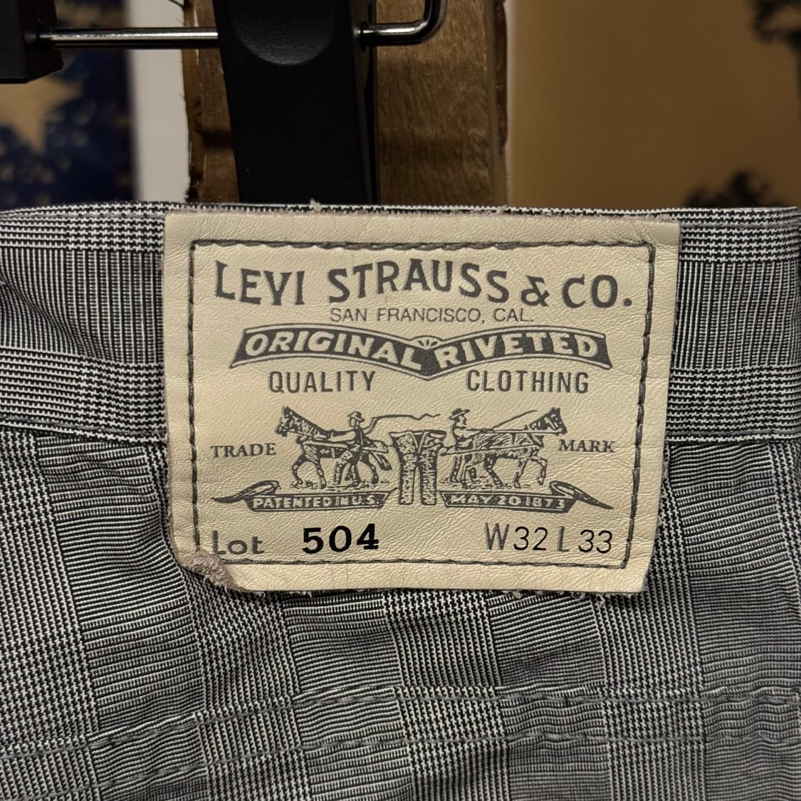 리바이스 스트레이트 핏 윈도우 체크 트라우저 슬랙스 팬츠 N309 상품이미지6