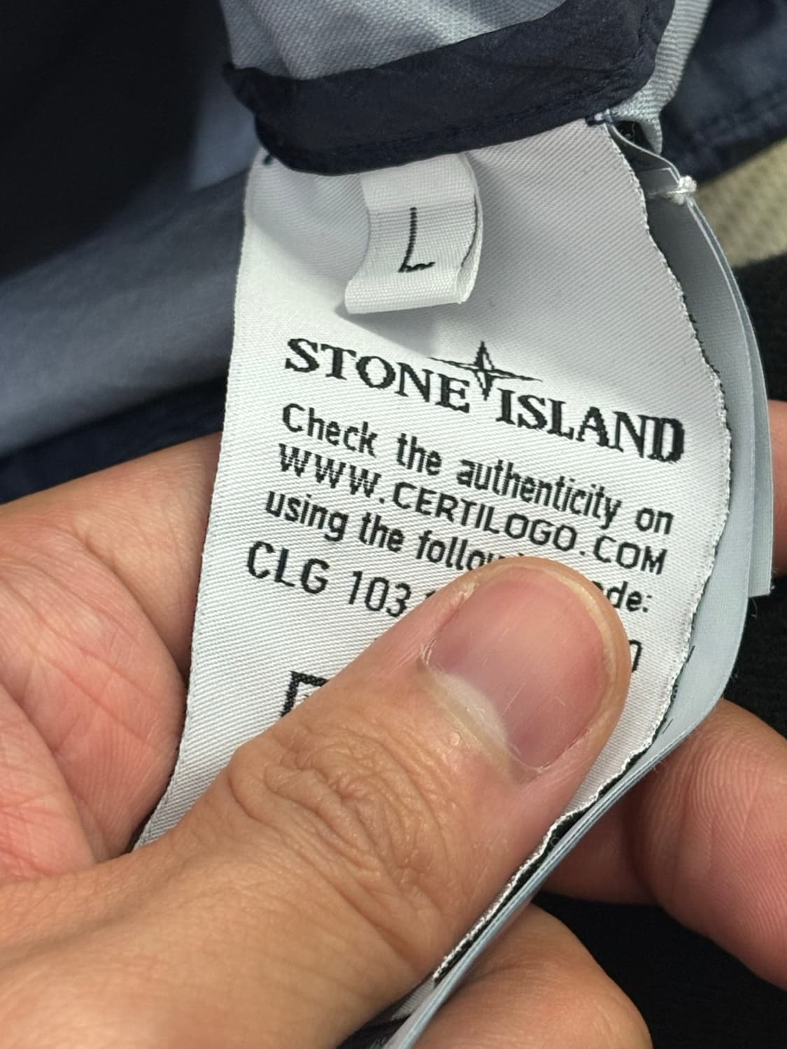 스톤아일랜드 멤브라나 21ss 아비오 블루 L 상품이미지5